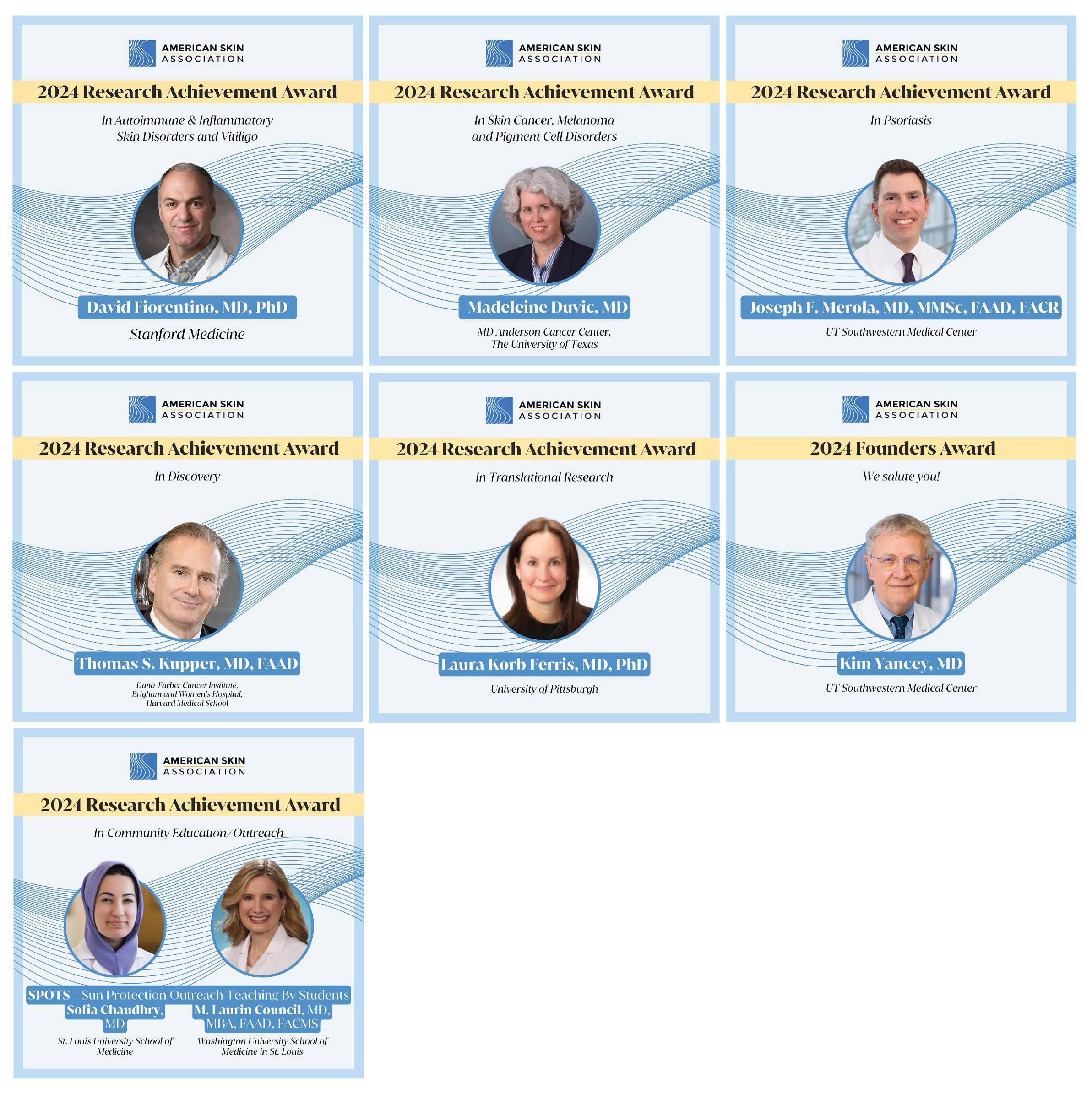 2023 Research Achievement Awards